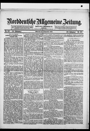 Norddeutsche allgemeine Zeitung vom 03.09.1913