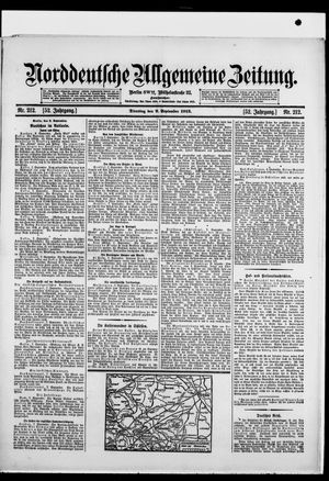 Norddeutsche allgemeine Zeitung vom 09.09.1913