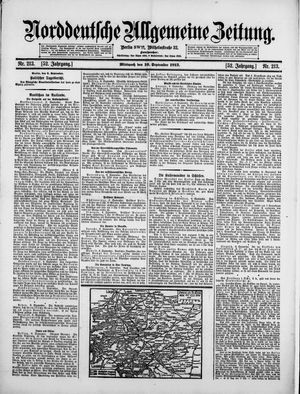 Norddeutsche allgemeine Zeitung vom 10.09.1913