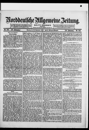 Norddeutsche allgemeine Zeitung vom 21.09.1913