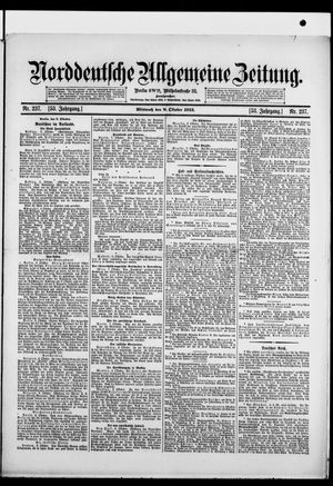 Norddeutsche allgemeine Zeitung vom 08.10.1913