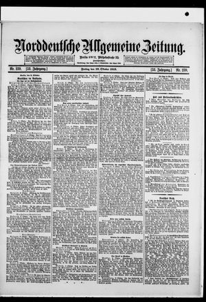 Norddeutsche allgemeine Zeitung vom 10.10.1913