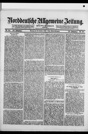 Norddeutsche allgemeine Zeitung vom 12.10.1913