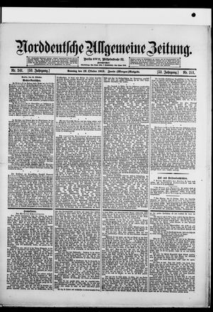 Norddeutsche allgemeine Zeitung vom 12.10.1913