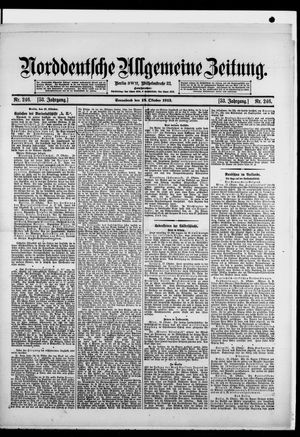 Norddeutsche allgemeine Zeitung vom 18.10.1913