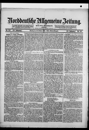 Norddeutsche allgemeine Zeitung vom 19.10.1913
