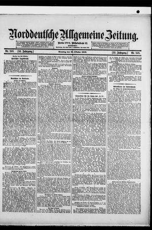 Norddeutsche allgemeine Zeitung vom 21.10.1913