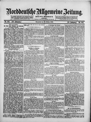 Norddeutsche allgemeine Zeitung vom 25.10.1913