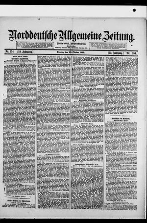 Norddeutsche allgemeine Zeitung vom 28.10.1913