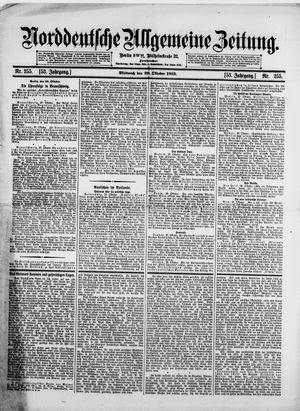 Norddeutsche allgemeine Zeitung vom 29.10.1913