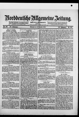 Norddeutsche allgemeine Zeitung vom 12.11.1913