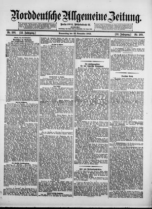 Norddeutsche allgemeine Zeitung vom 13.11.1913