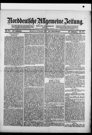 Norddeutsche allgemeine Zeitung vom 16.11.1913