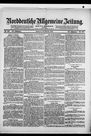 Norddeutsche allgemeine Zeitung vom 28.11.1913