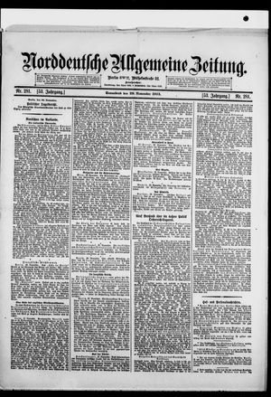 Norddeutsche allgemeine Zeitung vom 29.11.1913