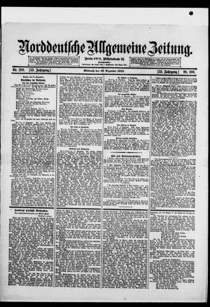 Norddeutsche allgemeine Zeitung vom 10.12.1913