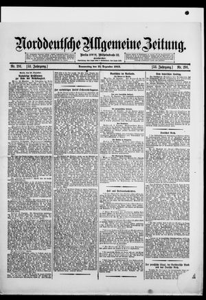 Norddeutsche allgemeine Zeitung vom 11.12.1913