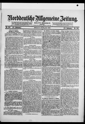 Norddeutsche allgemeine Zeitung vom 17.12.1913