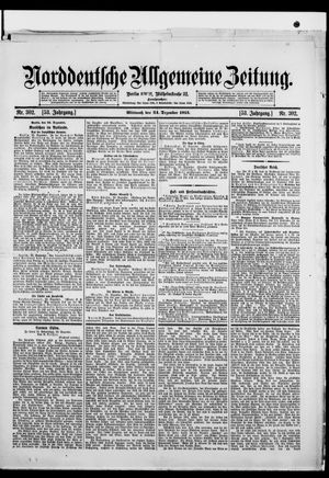 Norddeutsche allgemeine Zeitung vom 24.12.1913