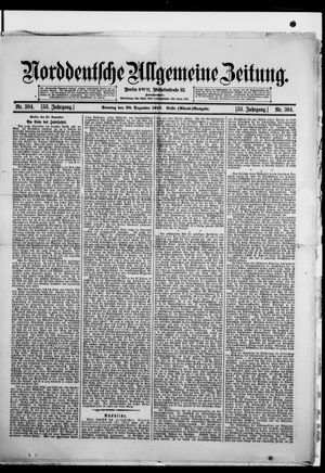 Norddeutsche allgemeine Zeitung vom 28.12.1913