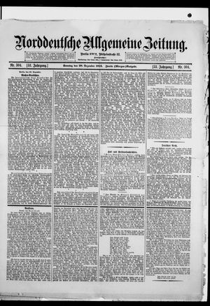 Norddeutsche allgemeine Zeitung vom 28.12.1913