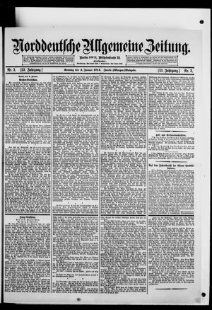 Norddeutsche allgemeine Zeitung on Jan 4, 1914