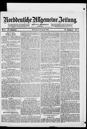 Norddeutsche allgemeine Zeitung vom 08.01.1914