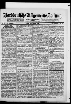 Norddeutsche allgemeine Zeitung vom 27.02.1914