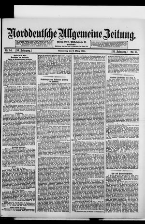 Norddeutsche allgemeine Zeitung on Mar 5, 1914
