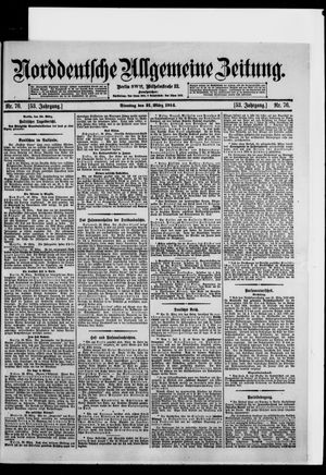 Norddeutsche allgemeine Zeitung vom 31.03.1914