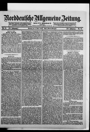 Norddeutsche allgemeine Zeitung on Apr 5, 1914