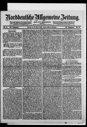 Norddeutsche allgemeine Zeitung vom 19.04.1914