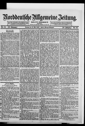 Norddeutsche allgemeine Zeitung on May 17, 1914