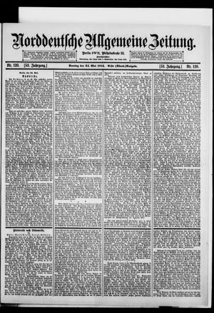 Norddeutsche allgemeine Zeitung vom 24.05.1914