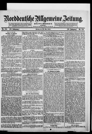 Norddeutsche allgemeine Zeitung vom 29.05.1914