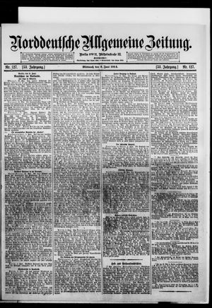 Norddeutsche allgemeine Zeitung vom 03.06.1914