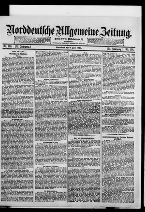 Norddeutsche allgemeine Zeitung vom 06.06.1914