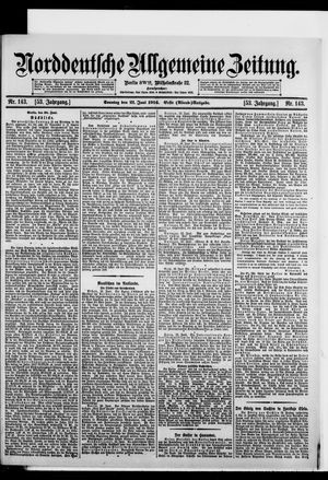 Norddeutsche allgemeine Zeitung vom 21.06.1914