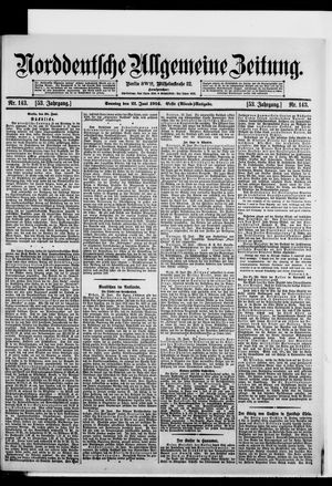 Norddeutsche allgemeine Zeitung vom 21.06.1914