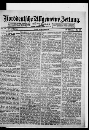 Norddeutsche allgemeine Zeitung vom 30.06.1914