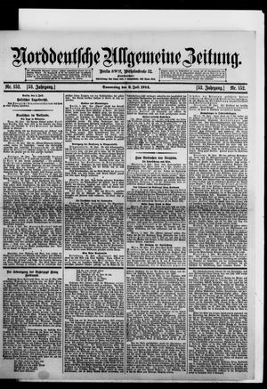 Norddeutsche allgemeine Zeitung on Jul 2, 1914