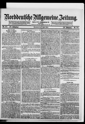 Norddeutsche allgemeine Zeitung vom 04.07.1914