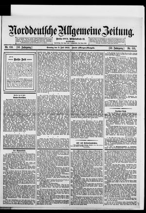 Norddeutsche allgemeine Zeitung vom 05.07.1914