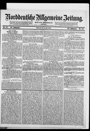 Norddeutsche allgemeine Zeitung vom 08.07.1914