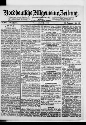 Norddeutsche allgemeine Zeitung on Jul 11, 1914