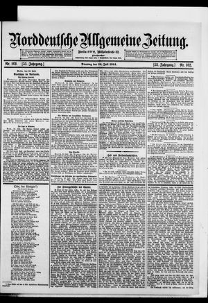 Norddeutsche allgemeine Zeitung vom 14.07.1914