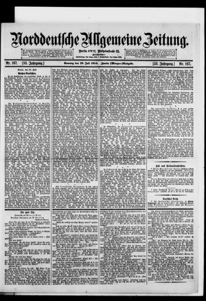Norddeutsche allgemeine Zeitung vom 19.07.1914