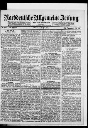 Norddeutsche allgemeine Zeitung vom 22.07.1914