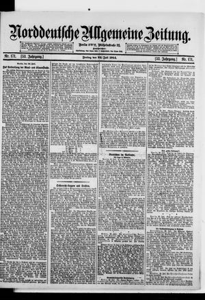 Norddeutsche allgemeine Zeitung vom 24.07.1914