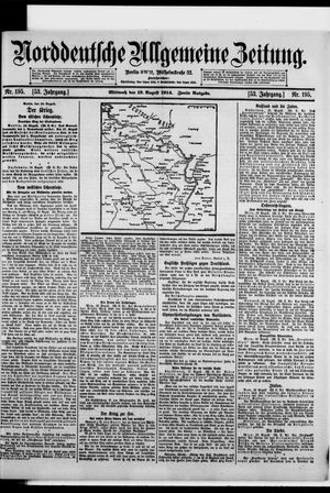 Norddeutsche allgemeine Zeitung vom 19.08.1914